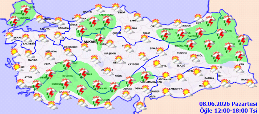 Meteoroloji 9 ili uyardı. Sıcaklık 38 dereceyi bulacak 1