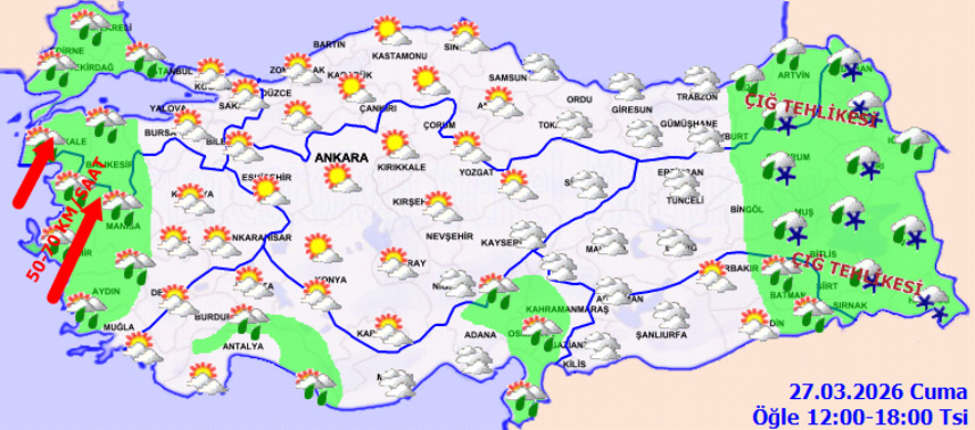 Meteorolojiden sel ve fırtınalar uyarısı 1