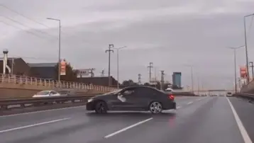 Düğün konvoyunda drift pahalıya patladı