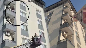 Böcek korkusuyla balkon duvarının üzerine çıktı. Ölümle burun buruna geldi