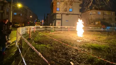 Sondaj sırasında metan gazı 26 saat sonra söndü