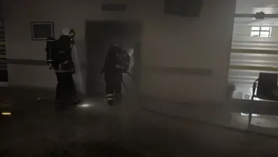 Edirne'de hastanede yangın: Hastalar tahliye edildi