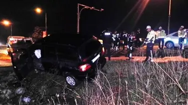 20 kilometrelik kovalamaca kazayla sona erdi