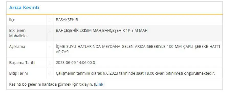 İstanbul'un 8 ilçesinde su kesintisi: Sular ne zaman gelecek? (İSKİ 9 Haziran su kesintisi programı) 1