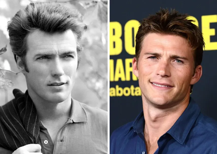 Clint Eastwood (31 yaşındayken) ve oğlu Scott Eastwood (28 yaşında) 8