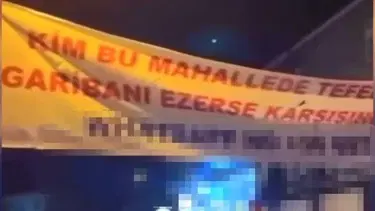 İstanbul'da izinsiz pankarta 6 gözaltı: "Kim bu mahallede tefecilik yaparsa karşısında bizi bulur"
