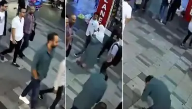 Caddede yürürken yüzüne mermi isabet etti