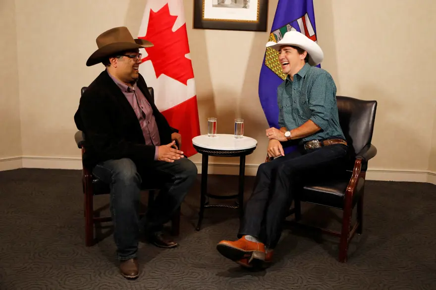 Justin Trudeau "kovboy" oldu 7