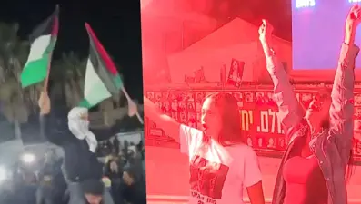 Gazze ve İsrail'de ateşkes kutlamaları