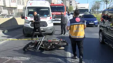 Sultangazi'de duvar ile tabela arasına sıkışan motosikletli hayatını kaybetti