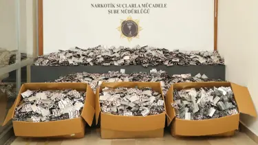 Samsun'da araç içinde 184 bin adet uyuşturucu hap ele geçirildi