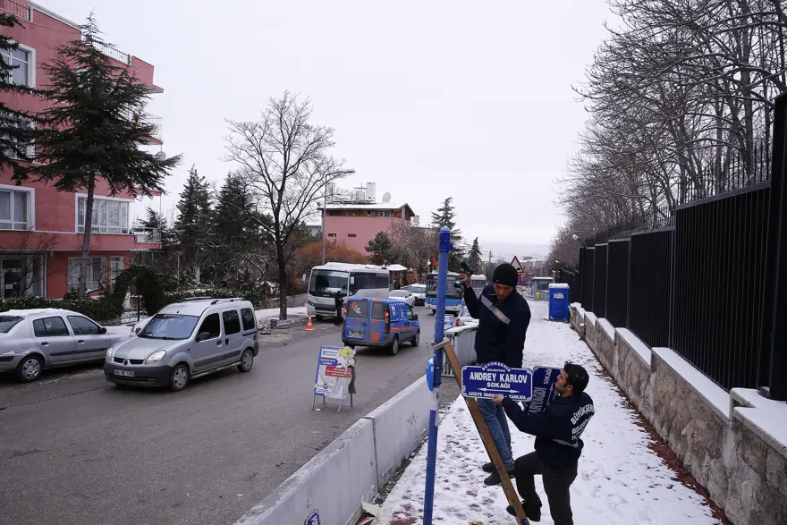 Rus Büyükelçi Karlov'un adı sokağa verildi 5