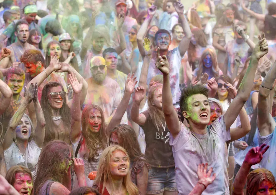 Kiev'de Holi Festivali 23