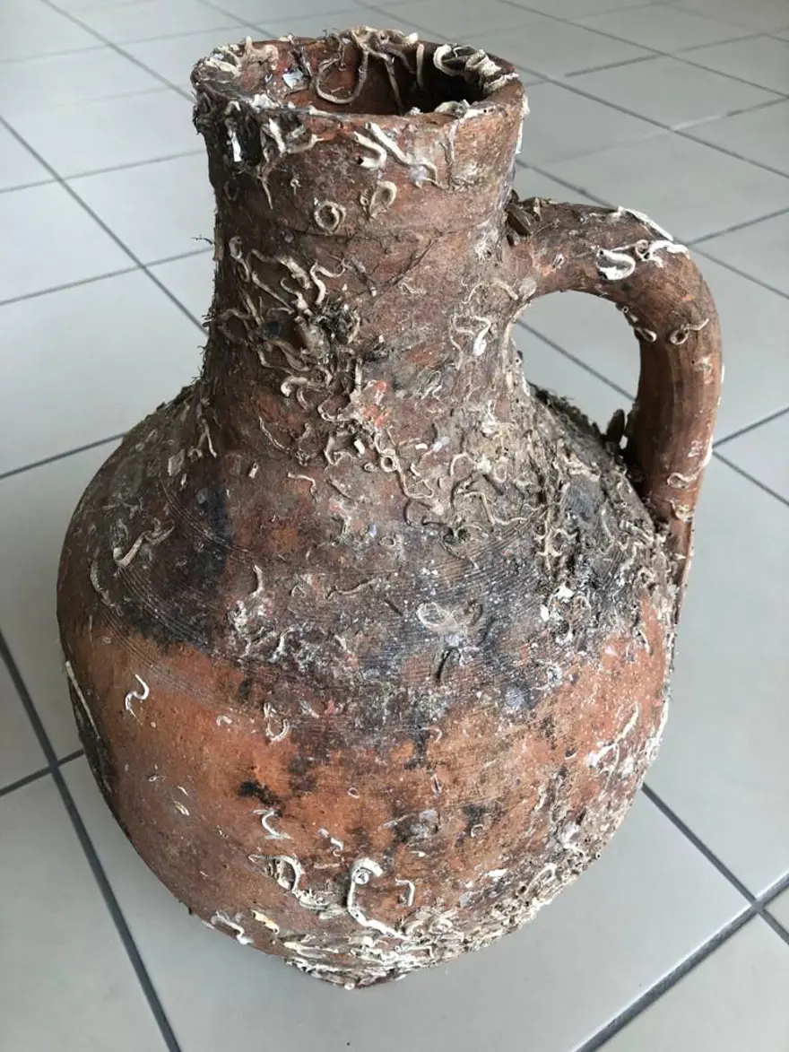 Balıkçı ağlarına Roma dönemine ait amforalar takıldı 5