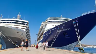 Bodrum'a iki kruvaziyerle 2 bin 482 yolcu geldi