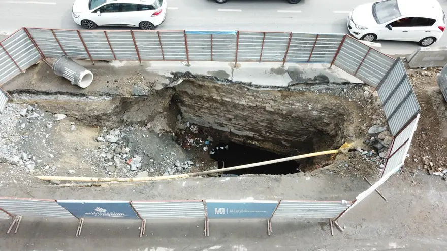 İstanbul'un göbeğinde İSKİ kazısında tarihi keşif 4