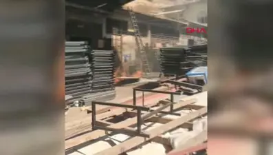 Siirt'te atölyede korkutan yangın