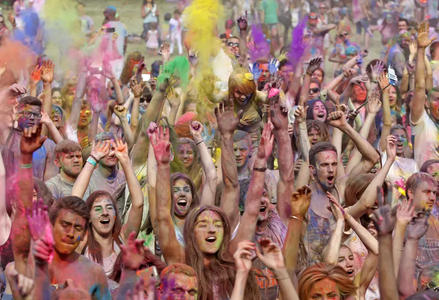 Kiev'de Holi Festivali 27