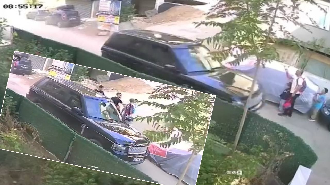 Lüks araçtan indi, çocuklarının önünde babaya tokat attı, Emniyet yakaladı