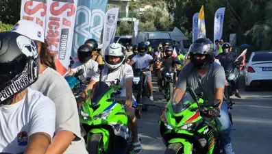 Motosiklet tutkunları Bodrum'da buluştu