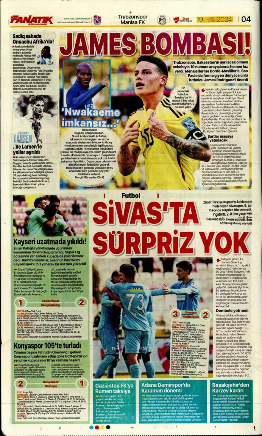 "Fenerbahçe'ye yeni Alex" (19 Ocak 2024 spor manşetleri) 1 "Fenerbahçe'ye yeni Alex" (19 Ocak 2024 spor manşetleri) 1