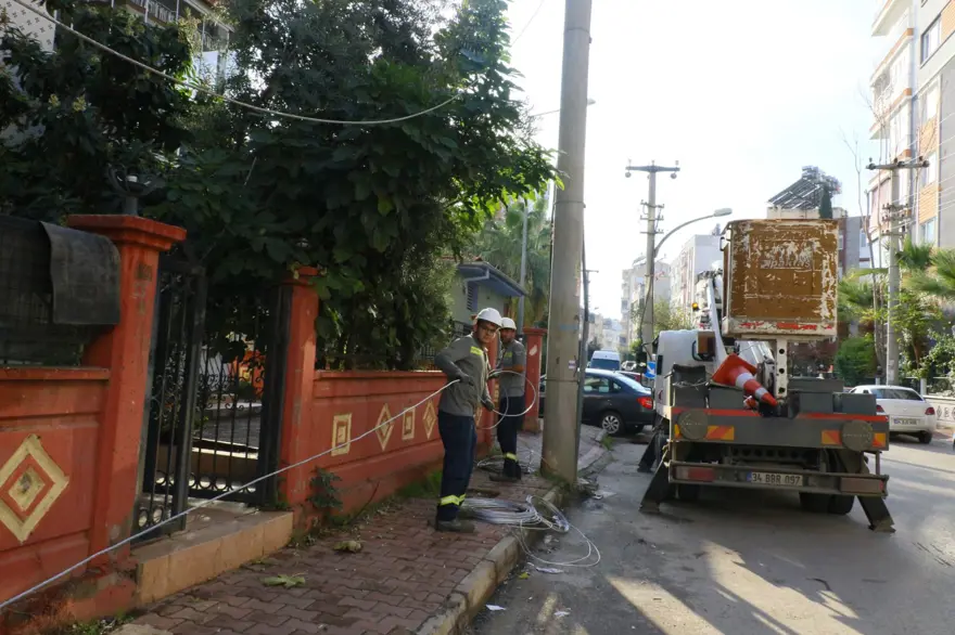 Ağaç budayan kişi mahallenin başına iş açtı: Elektronik cihazlar yandı, yangın çıktı 1