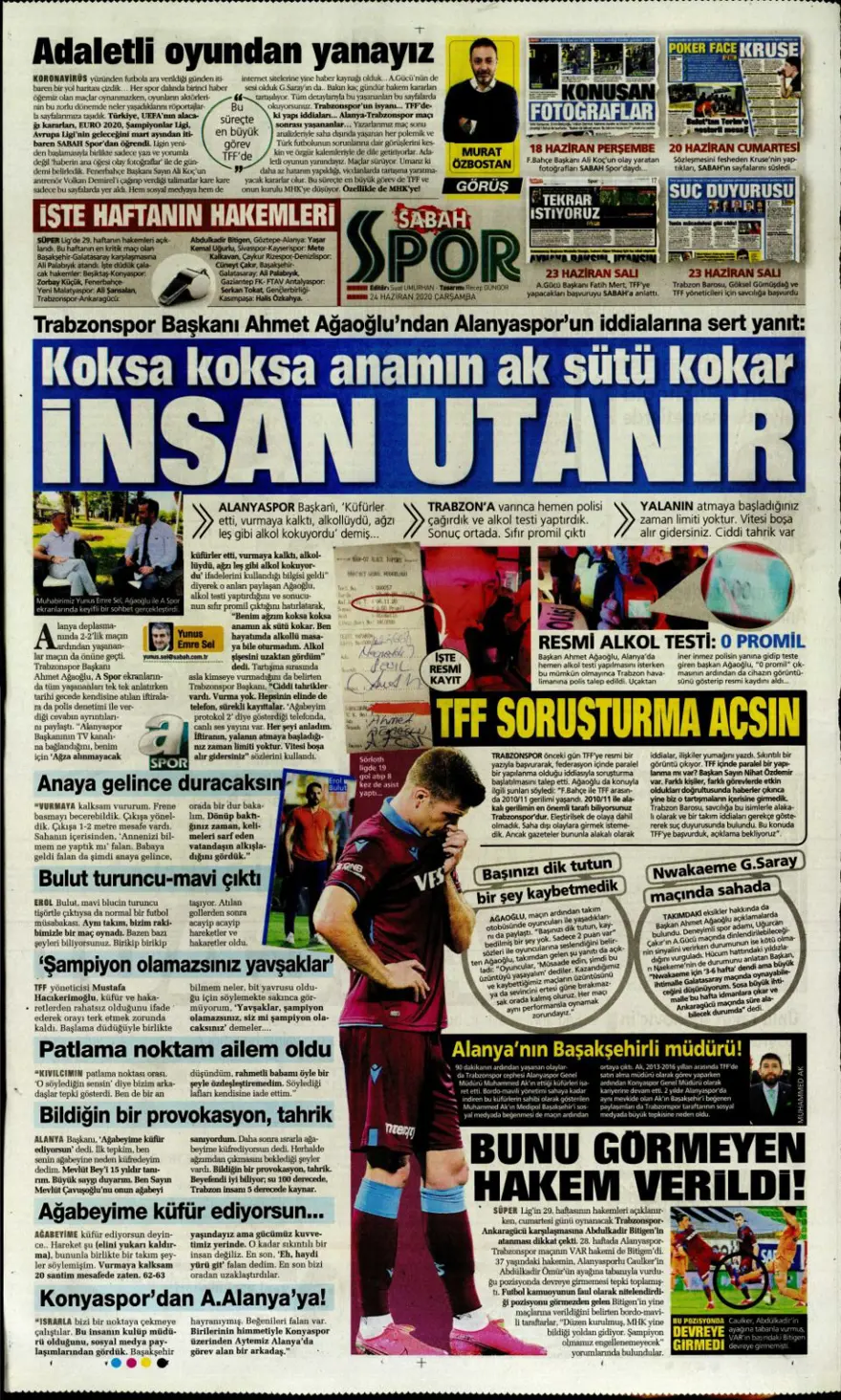 Günün spor manşetleri (24 Haziran 2020) 7