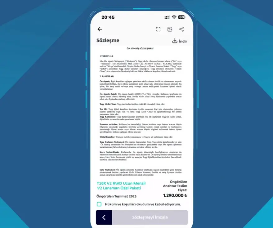 10 maddede Togg T10X'in sipariş ve çekiliş süreci 7