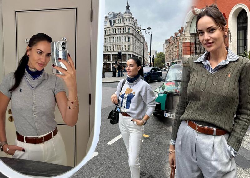 Fahriye Evcen'in Londra tatilinden yeni kareler