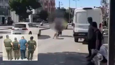 Motosikletin arkasına bağladıkları köpeği sürükleyerek götürdüler