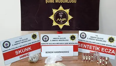 Amasya'da uyuşturucu operasyonu: 3 tutuklama