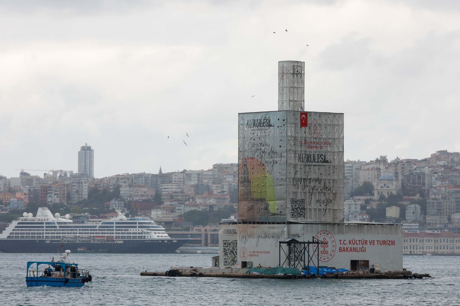 Kız Kulesi'nin altı aşınmış: Olası bir depremde yıkılırdı