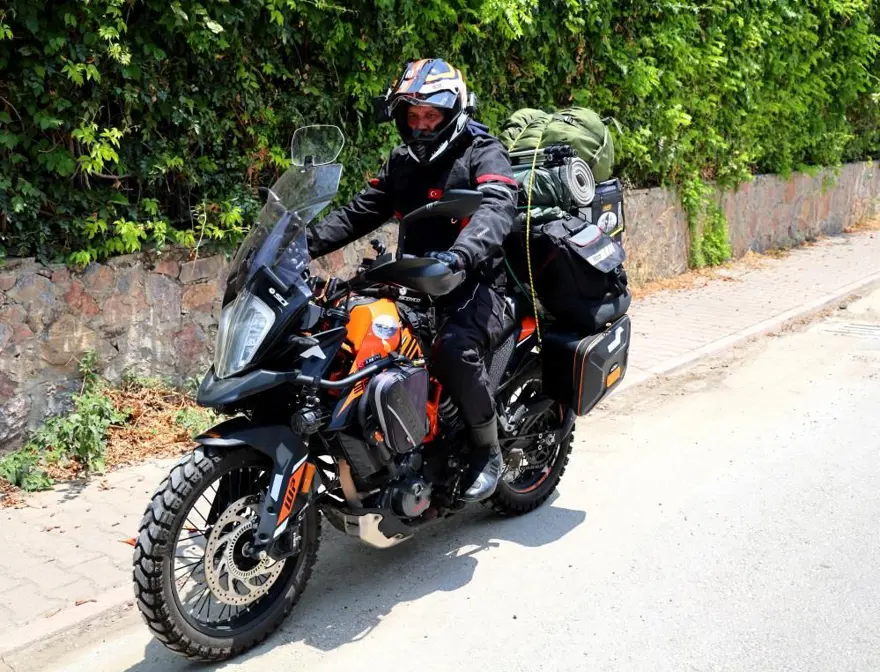 Adana’dan motosikletiyle kuzey kutup dairesine doğru yolaçıktı: 45 gün sürecek yolculuk başladı 7