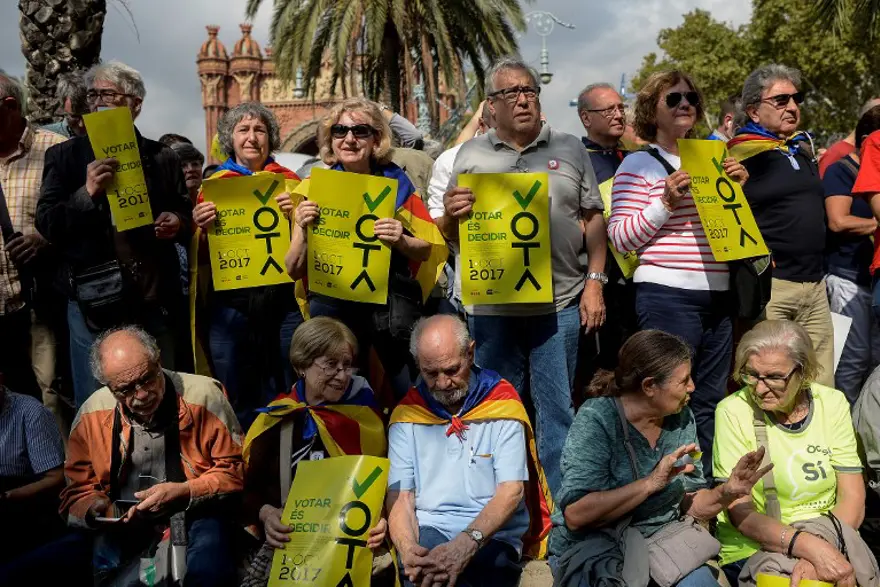 Katalonya'nın bağımsızlığı için yürüyüş 3