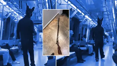 Metroda panik yaratan tüfekli tavşan gözaltına alındı: İlk ifadesi ortaya çıktı