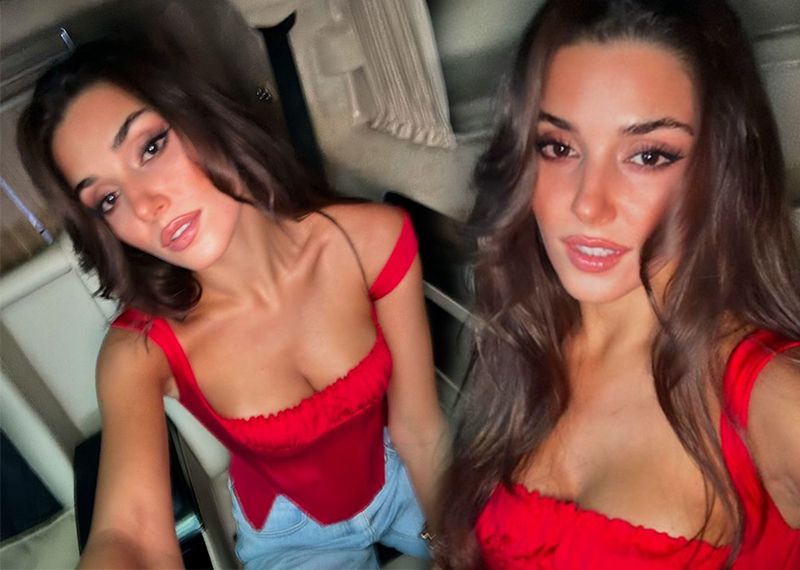 Hande Erçel'in pozlarına beğeni yağdı