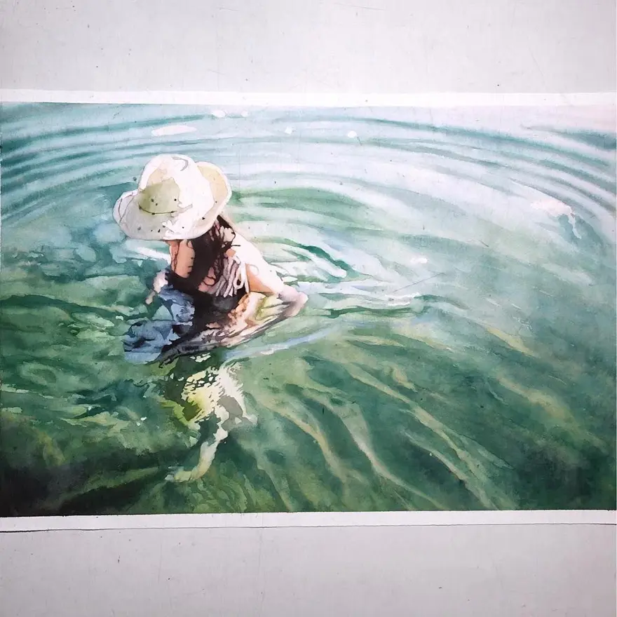 Gerçek gibi görünen sulu boya resimler 25