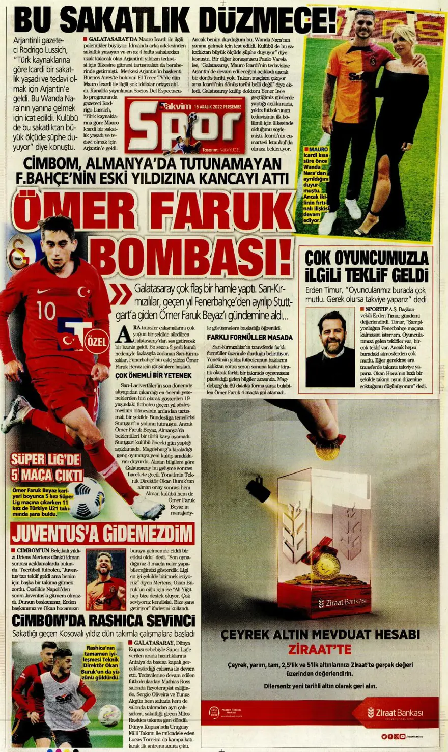 Günün spor manşetleri (15 Aralık 2022) 13 Günün spor manşetleri (15 Aralık 2022) 13