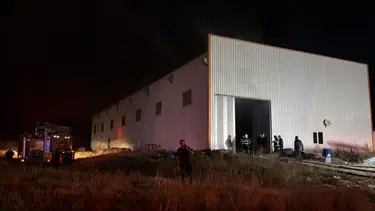 Sivas'ta ahşap üretim fabrikasında yangın