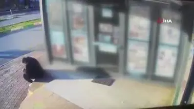 Market çalışanı ölümle burun buruna geldi refleksi ile hayatta kaldı