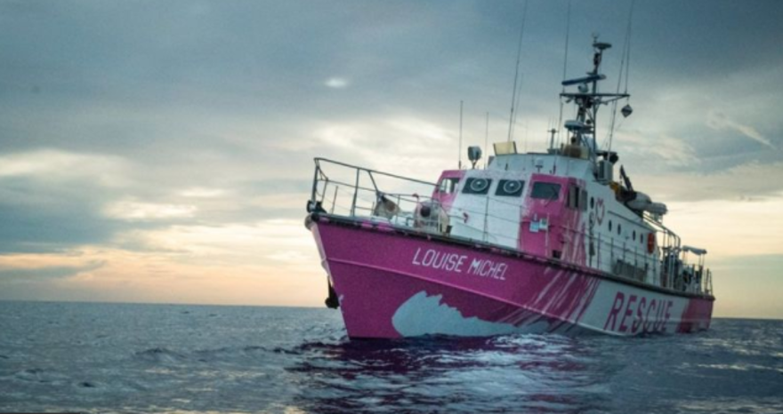 Sanatçı Banksy'nin gemisinden yardım çağrısı 4