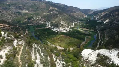 Hatay'ın saklı cenneti drone ile havadan görüntülendi