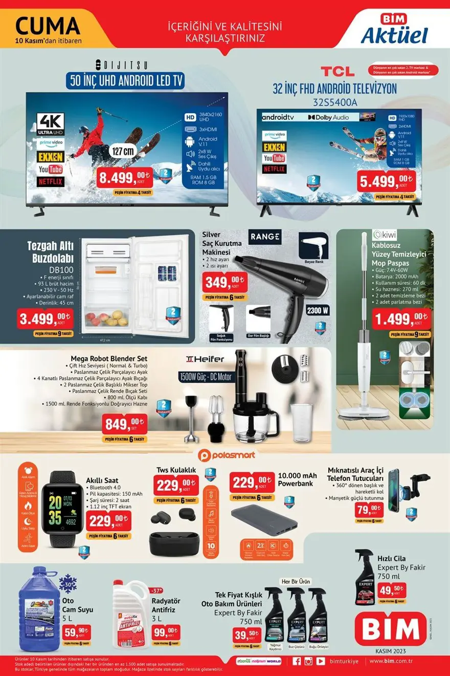 BİM market güncel aktüel ürünler kataloğu yayımlandı (8-10 Kasım BİM yeni indirimli ürünler listesi) 2