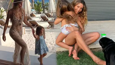 Sinem Kobal'dan kızı Lalin ile yeni kareler