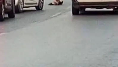 Trafikte korku dolu anlar