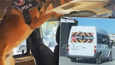 Okul servisinde uyuşturucu!