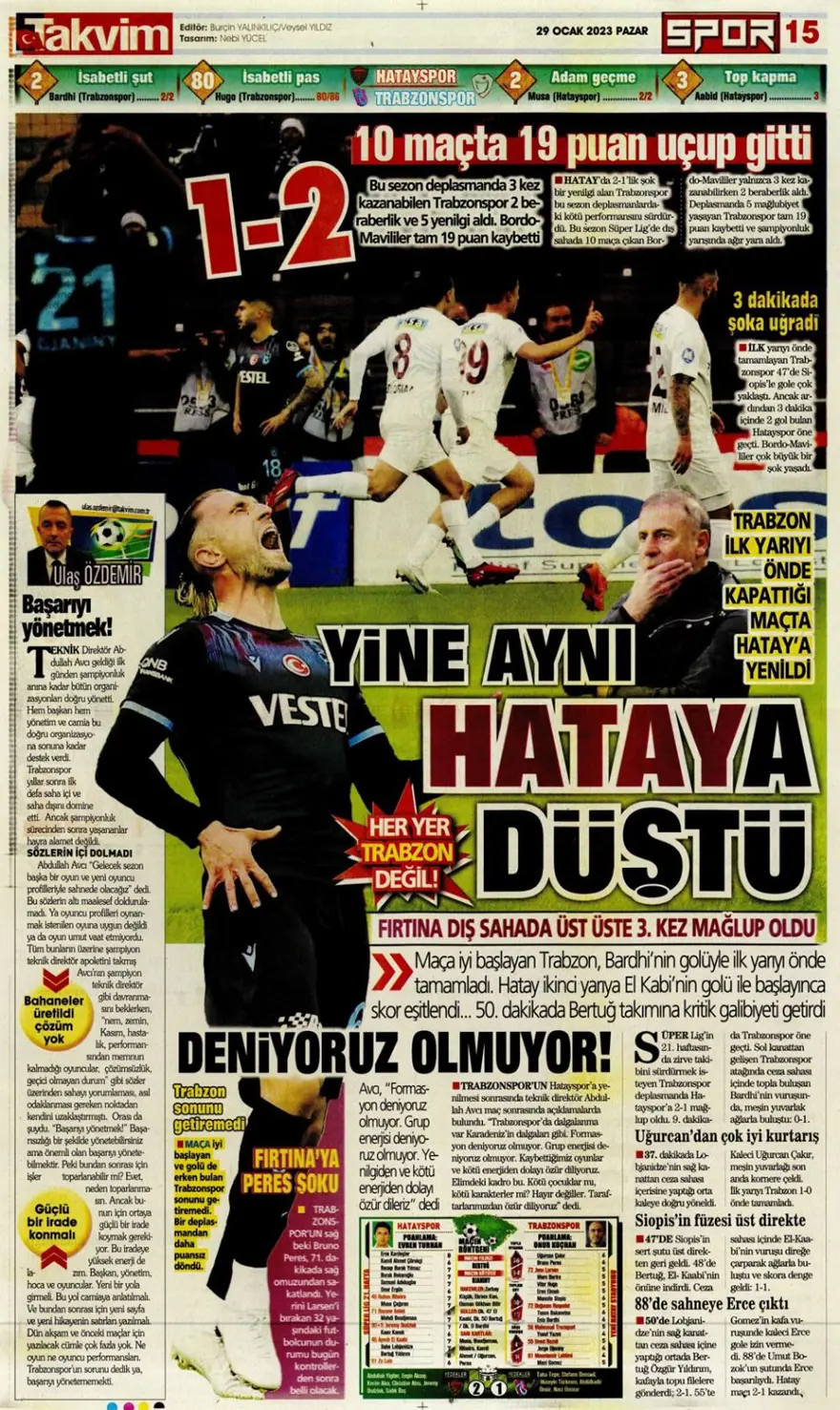 Günün spor manşetleri (29 Ocak 2023) 11