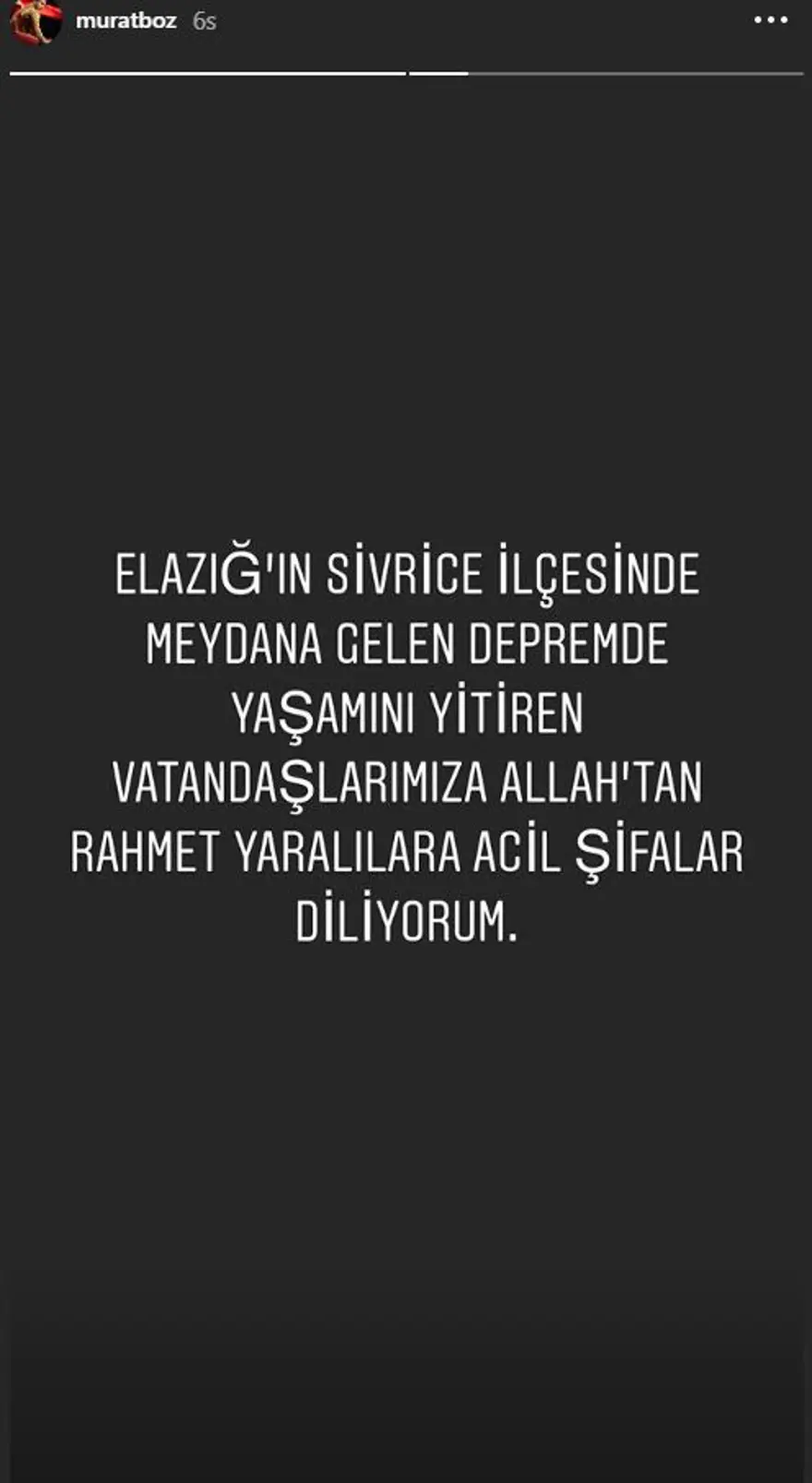 Deprem sonrası ünlü isimlerden Elazığ ve Malatya'ya geçmiş olsun mesajları 14