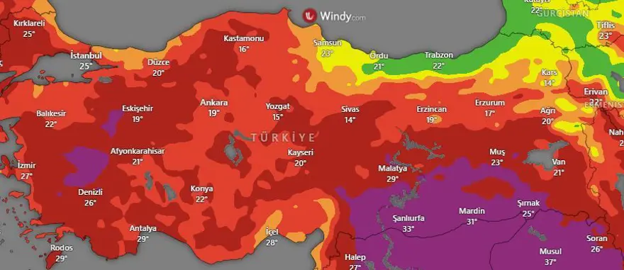 TÜRKİYE YANGIN RİSKİ HARİTASI 2025 1