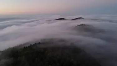 Samsun'da 1000 rakımlı mahallede sis denizi